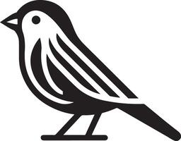 fringuello uccello logo concetto, nero colore silhouette, bianca sfondo 30 vettore