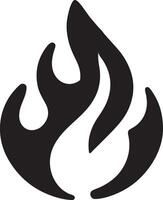 minimo fuoco fiamma logo orizzontale flusso cartello vettore icona silhouette, bianca sfondo 18