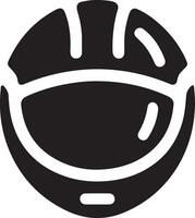 minimo motociclo casco icona, nero colore vettore silhouette, bianca sfondo 26