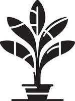 Casa pianta vettore icona, clipart, simbolo, nero colore silhouette 8