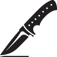 minimo coltello icona, clipart, simbolo, nero colore vettore silhouette, bianca sfondo 12