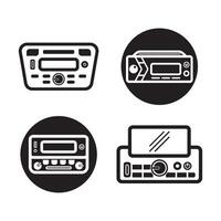 auto Radio simbolo logo icona, vettore illustrazione design