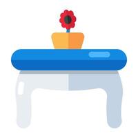 modificabile design icona di tavolo vettore