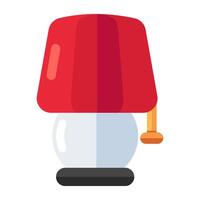 un'icona del design moderno della lampada da tavolo vettore