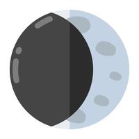 un' di moda design icona di Luna eclisse vettore