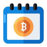 un' creativo design icona di bitcoin programma vettore