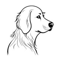 carino cane vettore nero e bianca cartone animato personaggio design collezione. bianca sfondo. animali domestici, animali.