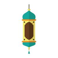 Ramadan lampada piatto colorato stile. vecchio est vacanza lampada vettore illustrazione.