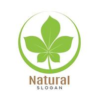 design del logo naturale vettore