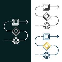 efficiente flusso di lavoro vettore icona design