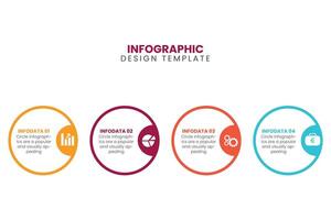 4 passo moderno attività commerciale Infografica vettore