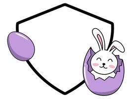 Pasqua uovo telaio sfondo illustrazione vettore