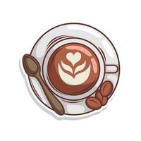 caffè bevanda nel tazza illustrazione vettore