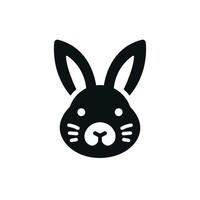 coniglio icona. coniglietto viso. Pasqua e animale concetto. vettore illustrazione