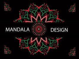 sfondo mandala decorativo di lusso creativo vettore