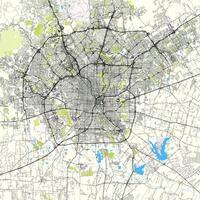 città carta geografica di san Antonio, Stati Uniti d'America vettore