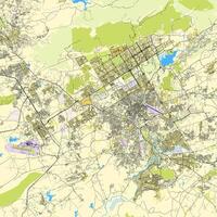 carta geografica di islamabad capitale territorio, Pakistan vettore