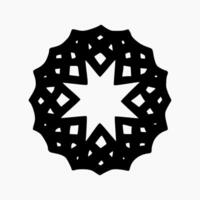 islamico geometrico. astratto mandala. etnico decorativo elemento. Islam, Arabo, indiano, e ottomano motivi vettore