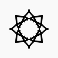 islamico geometrico. astratto mandala. etnico decorativo elemento. Islam, Arabo, indiano, e ottomano motivi vettore