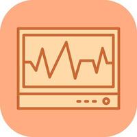 ecg vettore icona