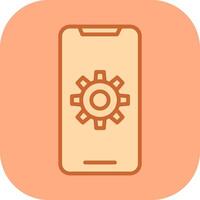 mobile App sviluppando vettore icona