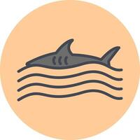 pericoloso squalo vettore icona