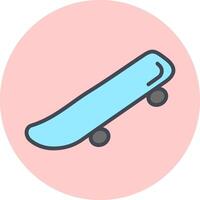 icona del vettore di skateboard