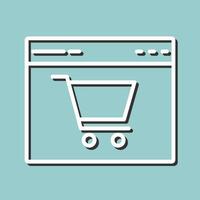 e-commerce sito web vettore icona