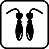 icona di vettore di orecchini
