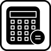 attività commerciale calcolatrice vettore icona