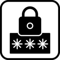 icona vettore codice pin