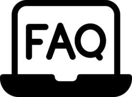 FAQ vettore icona