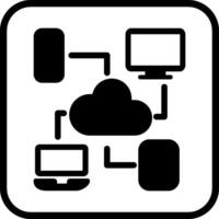 icona del vettore di cloud computing