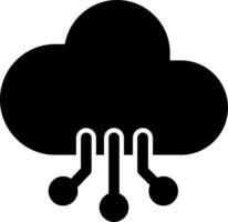 icona del vettore di cloud computing