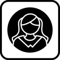 femmina profilo vettore icona