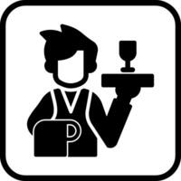 Cameriere vettore icona
