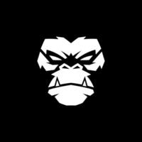 gorilla viso logo modello vettore