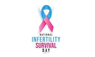 nazionale infertilità sopravvivenza giorno. sfondo, striscione, carta, manifesto, modello. vettore illustrazione.