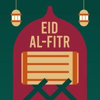 piatto eid al-Fitr illustrazione sfondo vettore