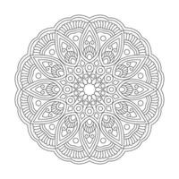 floreale creatività mandala per colorazione libro design vettore