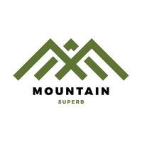 montagna icona logo design modello vettore