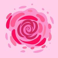astratto rosa clipart fiore vettore