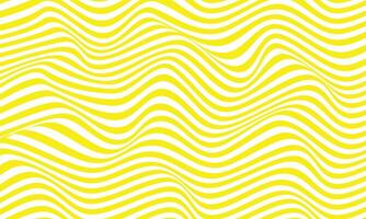 astratto strisce giallo ottico arte onda linea sfondo. vettore illustrazione