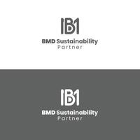 logo della lettera mb vettore