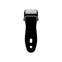 capelli e barba clipper icona trimmer isolato su un' bianca sfondo. elettrico parrucchiere attrezzatura, capelli clipper nel un' piatto stile. vettore illustrazione