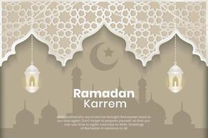 sfondo Ramadan kareem islamico con elementi vettore