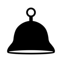 nero vettore campana icona isolato su bianca sfondo