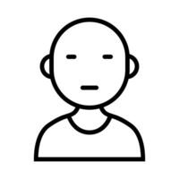nero vettore maschio personaggio icona isolato su bianca sfondo