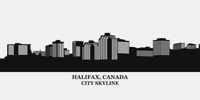 Halifax Canada orizzonte silhouette vettore illustrazione