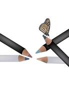 monarca farfalla su colore matita suggerimenti vettore